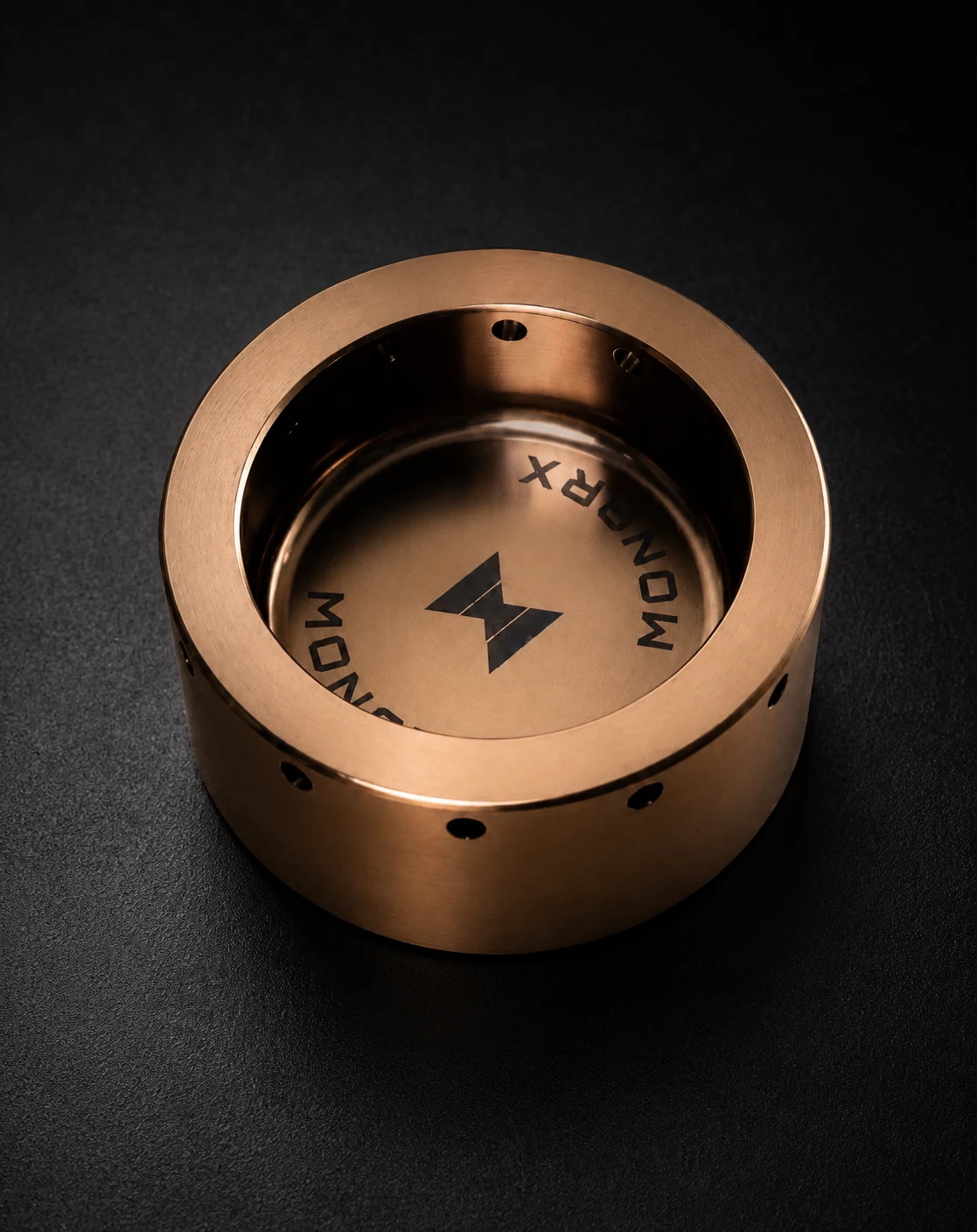 GR5 titanium piston close-up